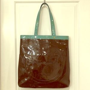 Tory Burch Patent Beach Tote